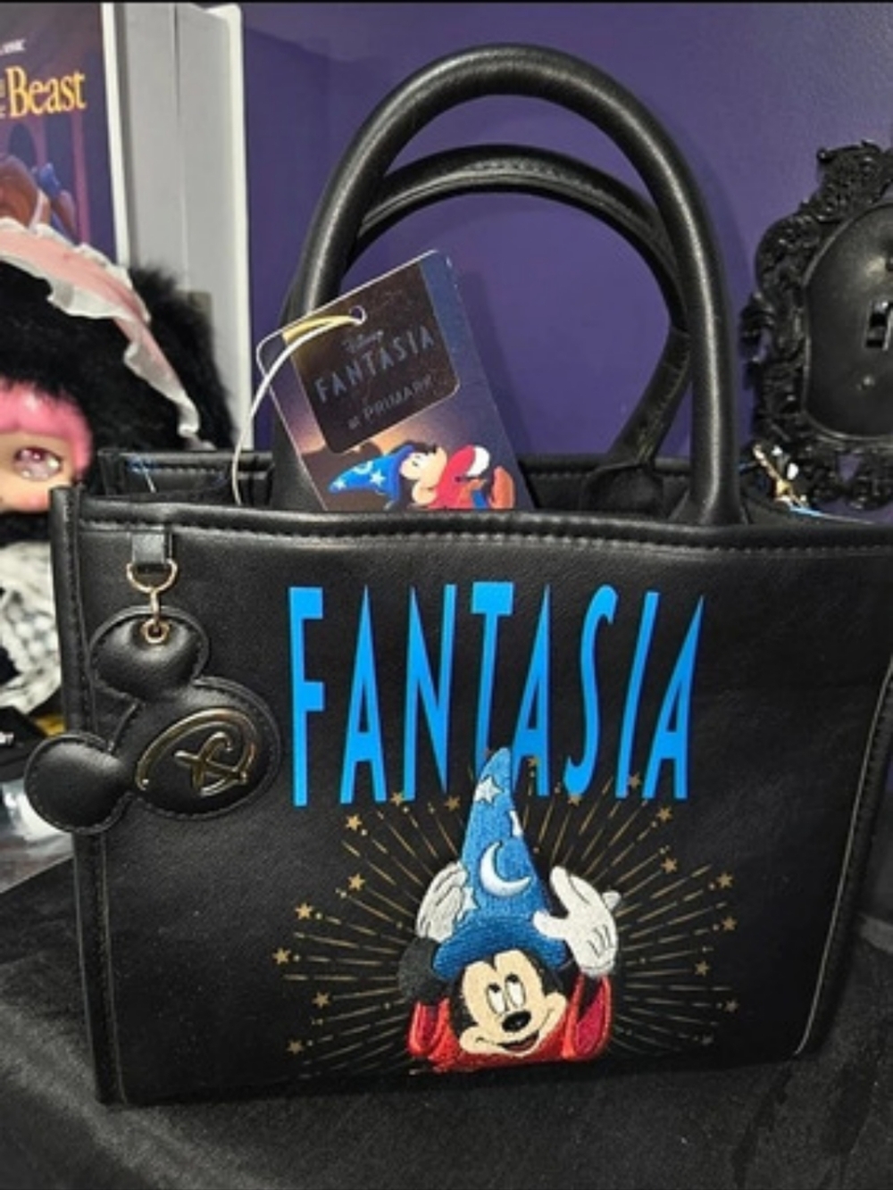 New Disney Fantasia Sorcerer Mickey Mini Tote Crossbody Handbag – Primark NWT